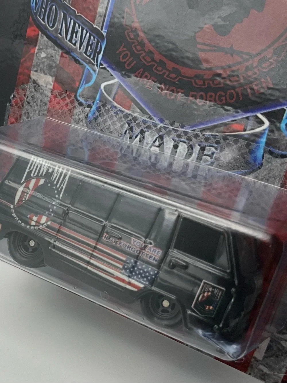 POW•MIA Black Van – Hot Wheels Collectible Diecast